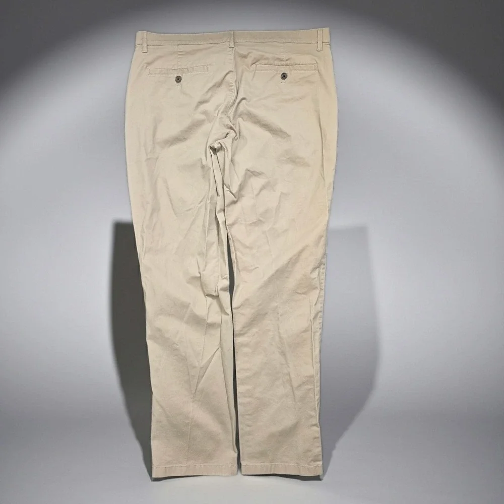 English Laundry Mens Khaki‎ Chino Pants 36x32 Tan Stretch Flat Front 1366228